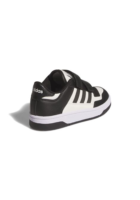 Adidas Rapid Court CF Shoes White Black Kids ADIDAS CORE | Sneakers | JP7654-